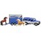 Breyer Horses - Breyer Farms 1:32 Scale Land Rover and Tag-a-Long Trailer Playset With 2 Stablemates Horses